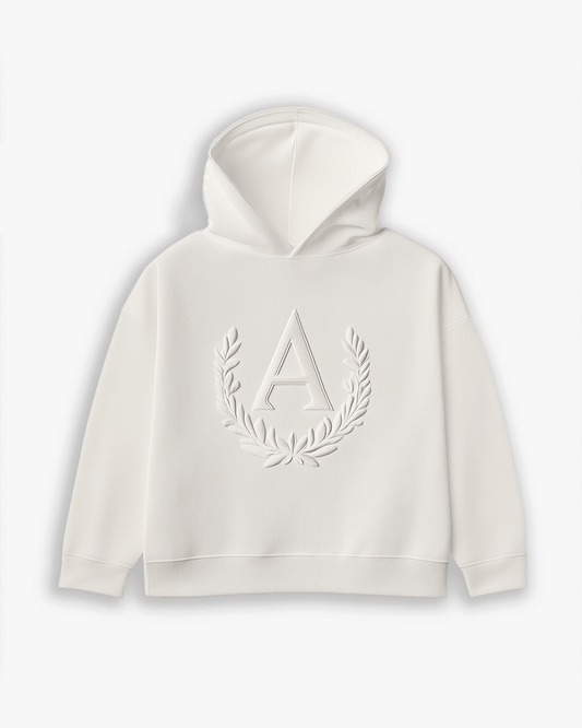 Cream Logo Hoodie