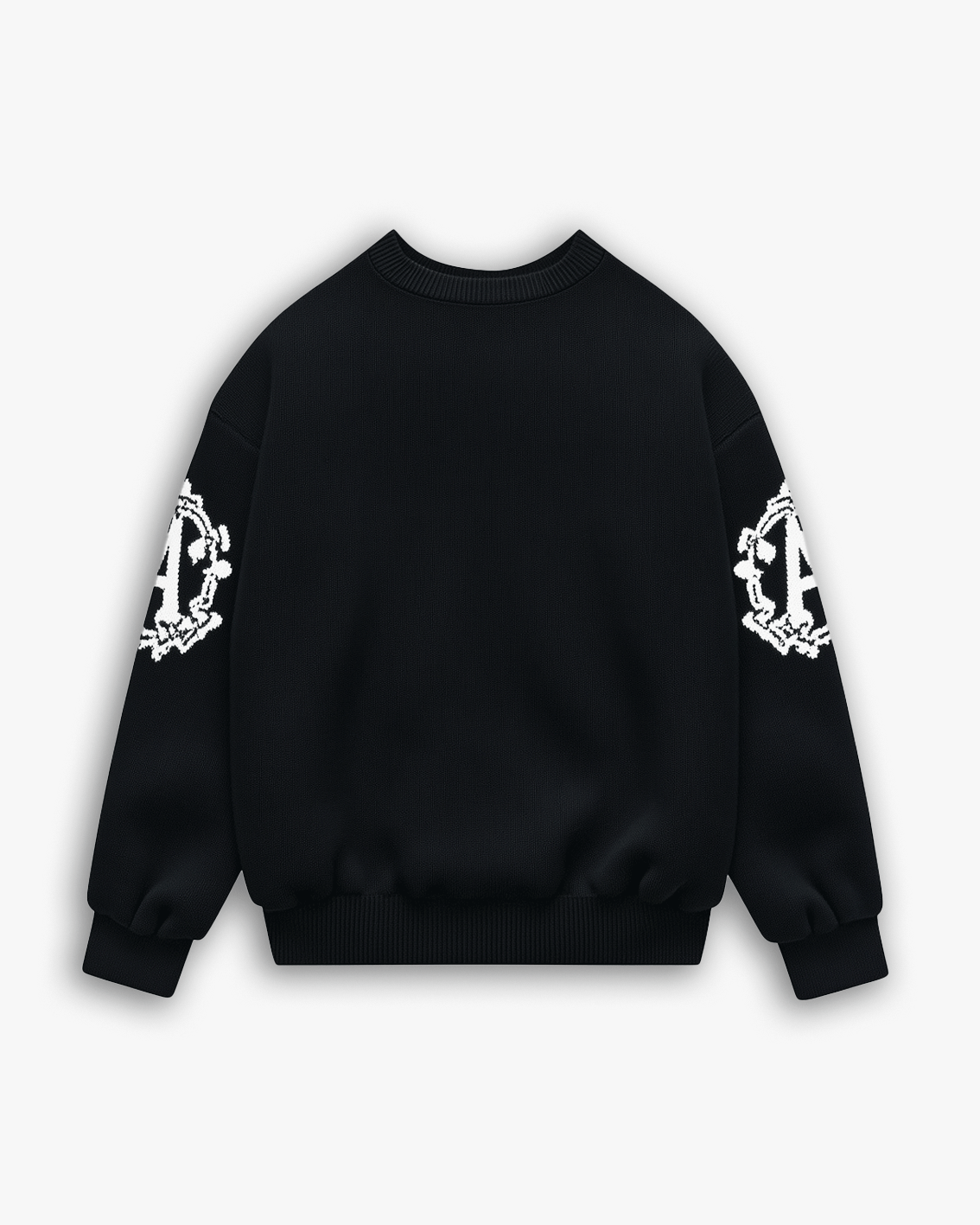 Arm Emblem Knitted Sweater